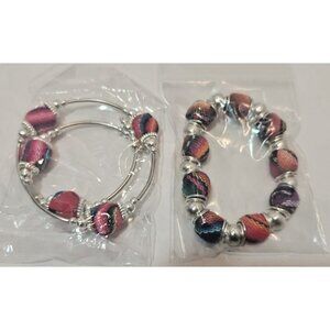 2 Woven Colorful Peruvian Bracelets New in Package